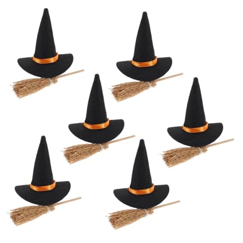 MILISTEN Teiliges Halloween Deko Set mit Handgewebtem Besen und Filz Hexenhut Langlebig und Wiederverwendbar für Party DIY Basteln Klassenräume Büros und Zuhause Robuste Konstruktion MILISTEN Teiliges Halloween Deko Set mit Handgewebtem Besen und Filz Hexenhut Langlebig und Wiederverwendbar für Party DIY Basteln Klassenräume Büros und Zuhause Robuste Konstruktion von Milisten