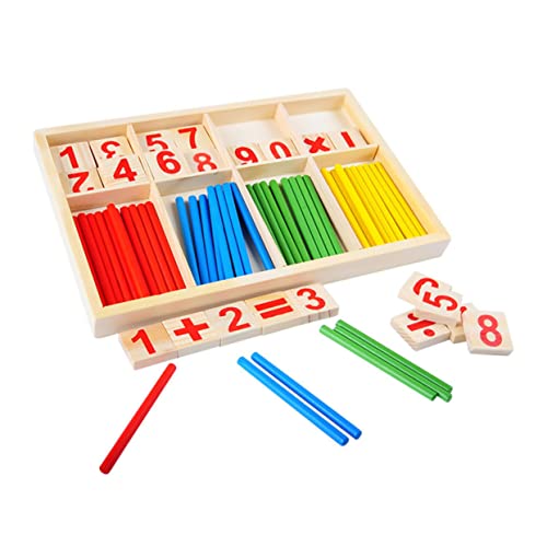 Milisten 1 Satz Holz Mathematik Zählstäbe für Kindergarten Frühe Bildung und Interaktive Lernspiele für Sicher und Langlebig Fördert die Entwicklung von und Motorik Milisten 1 Satz Holz Mathematik Zählstäbe für Kindergarten Frühe Bildung und Interaktive Lernspiele für Sicher und Langlebig Fördert die Entwicklung von und Motorik von Milisten