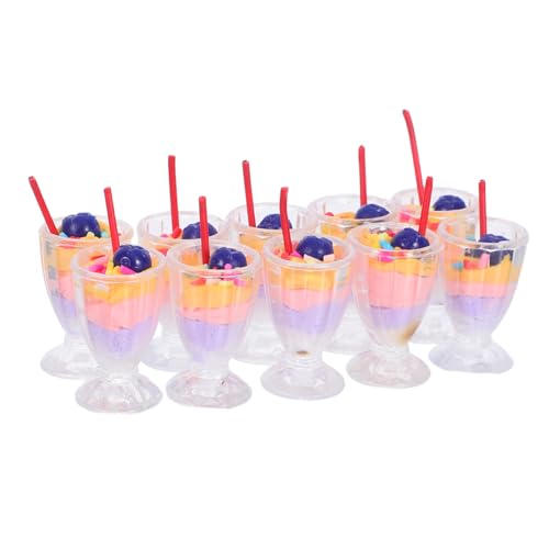 Milisten 10 Stück Maßstab Realistische Miniatur EIS-deko für Puppenhaus Mikro-Landschaft DIY Miniatur Dessert für Sammler Milisten 10 Stück Maßstab Realistische Miniatur EIS-deko für Puppenhaus Mikro-Landschaft DIY Miniatur Dessert für Sammler von Milisten