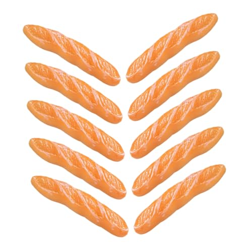 Milisten 10 Stück Teiliges Mini Brotmodelle Künstliche Baguette Deko Realistisch Puppenhaus Miniatur Deko für Mini Bäckerei Tischdekoration Shop Requisite Milisten 10 Stück Teiliges Mini Brotmodelle Künstliche Baguette Deko Realistisch Puppenhaus Miniatur Deko für Mini Bäckerei Tischdekoration Shop Requisite von Milisten
