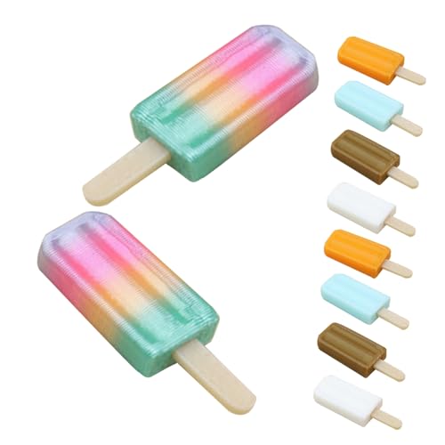 Milisten 10 Stück Teiliges Mini-Eiscreme-dekor Realistische Bunte Eislutscher Modelle Langlebige Puppenhaus Küchen Dekoration Vielseitige Miniatur Dessertspielzeug für Kreative Rollenspiele Milisten 10 Stück Teiliges Mini-Eiscreme-dekor Realistische Bunte Eislutscher Modelle Langlebige Puppenhaus Küchen Dekoration Vielseitige Miniatur Dessertspielzeug für Kreative Rollenspiele von Milisten
