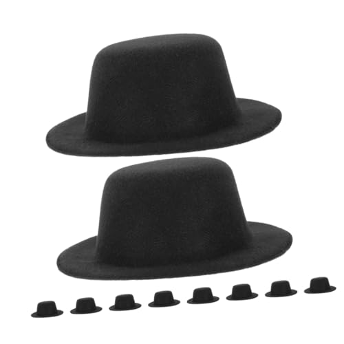 Milisten 10 Stück Teiliges Mini Filz Hüte Schwarz Dekorative Miniatur Puppenhüte für DIY Bastelprojekte Vielseitig Verwendbar als Puppenaccessoire Haar und Kleidungsdekoration Milisten 10 Stück Teiliges Mini Filz Hüte Schwarz Dekorative Miniatur Puppenhüte für DIY Bastelprojekte Vielseitig Verwendbar als Puppenaccessoire Haar und Kleidungsdekoration von Milisten