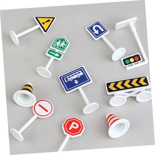 Milisten 10 Stück Teiliges Miniatur verkehrszeichenspielzeug Realistische Straßenschilder und Verkehrsbarrieren Robustes Material Leuchtende Farben Leicht und Kompakt Verkehrserziehung und Milisten 10 Stück Teiliges Miniatur verkehrszeichenspielzeug Realistische Straßenschilder und Verkehrsbarrieren Robustes Material Leuchtende Farben Leicht und Kompakt Verkehrserziehung und von Milisten