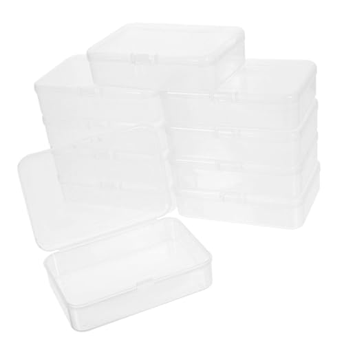 Milisten 10 Stück Teiliges Transparentes Spielkarten mit Stabilem Kunststoff Box mit Deckel Praktischer Kartenhalter für Poker Spiel und Visitenkarten zur Sicheren Aufbewahrung und Milisten 10 Stück Teiliges Transparentes Spielkarten mit Stabilem Kunststoff Box mit Deckel Praktischer Kartenhalter für Poker Spiel und Visitenkarten zur Sicheren Aufbewahrung und von Milisten