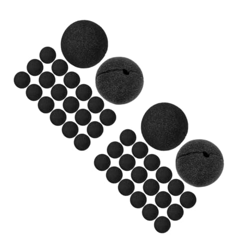 Milisten 100 Stck. Schwarze Schwamm Clownnasen Langlebige Einfache Anbringung Einheitsgröße für Erwachsene für Halloween Weihnachten Kostümpartys und Bühnenauftritte Milisten 100 Stck. Schwarze Schwamm Clownnasen Langlebige Einfache Anbringung Einheitsgröße für Erwachsene für Halloween Weihnachten Kostümpartys und Bühnenauftritte von Milisten