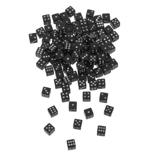 Milisten 100 Stück Mini Schwarze Würfel Kleine Kunststoff Würfel Für Brettspiele Partyspiele Lernspiele Aktivitäten Vielseitig Robust Leicht Tragbar Milisten 100 Stück Mini Schwarze Würfel Kleine Kunststoff Würfel Für Brettspiele Partyspiele Lernspiele Aktivitäten Vielseitig Robust Leicht Tragbar von Milisten