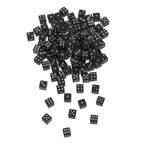 Milisten 100 Stück Mini Würfel Schwarz Kleine Würfel aus Strapazierfähigem Kunststoff Tragbar für Brettspiele Mathematikunterricht und Partyspiele Milisten 100 Stück Mini Würfel Schwarz Kleine Würfel aus Strapazierfähigem Kunststoff Tragbar für Brettspiele Mathematikunterricht und Partyspiele von Milisten