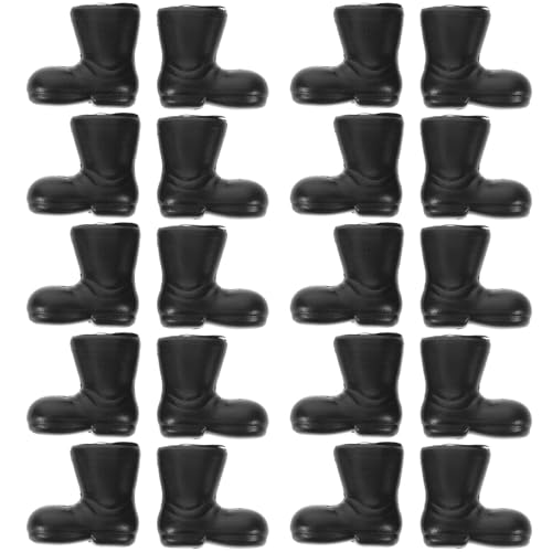 Milisten 100 Stück Miniatur-weihnachtsstiefel, Mini-weihnachtsmannschuhe, Winzige Schwarze Stiefel für Puppenhaus-Dekoration, DIY-bastelprojekte, Puppenhaus-weihnachtsdekoration Milisten 100 Stück Miniatur-weihnachtsstiefel, Mini-weihnachtsmannschuhe, Winzige Schwarze Stiefel für Puppenhaus-Dekoration, DIY-bastelprojekte, Puppenhaus-weihnachtsdekoration von Milisten