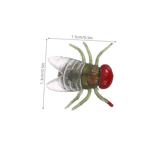 Milisten 100 Stück Realistische Plastikfliegen Stabile Kleine Kunststoffinsekten für Halloween-Dekoration und Scherzartikel Leichte Täuschend Echte Fliegen für Gruselfeiern und Späße Milisten 100 Stück Realistische Plastikfliegen Stabile Kleine Kunststoffinsekten für Halloween-Dekoration und Scherzartikel Leichte Täuschend Echte Fliegen für Gruselfeiern und Späße von Milisten