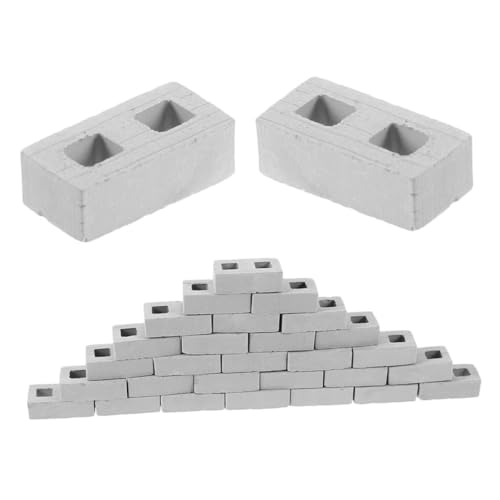 Milisten 100 Stück Villa Modell Kleine Ziegel Bausteine Zubehör Mini Kunstziegel Simulationsziegel Miniatur Gebäudemodell Puppenhaus Ziegel Spielzeugziegel Keramik Grau Milisten 100 Stück Villa Modell Kleine Ziegel Bausteine Zubehör Mini Kunstziegel Simulationsziegel Miniatur Gebäudemodell Puppenhaus Ziegel Spielzeugziegel Keramik Grau von Milisten