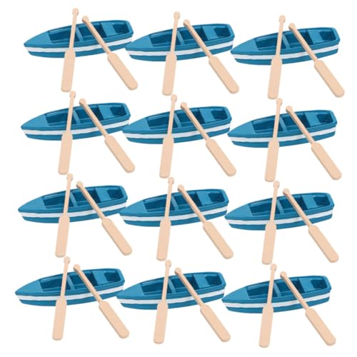 Milisten 12 Sätze Mini Holzkanus mit Paddeln Detaillierte Miniatur-bootsfiguren für DIY Dekoration Tisch Wohnraumgestaltung Nautisches Flair für Büro und Zuhause Milisten 12 Sätze Mini Holzkanus mit Paddeln Detaillierte Miniatur-bootsfiguren für DIY Dekoration Tisch Wohnraumgestaltung Nautisches Flair für Büro und Zuhause von Milisten