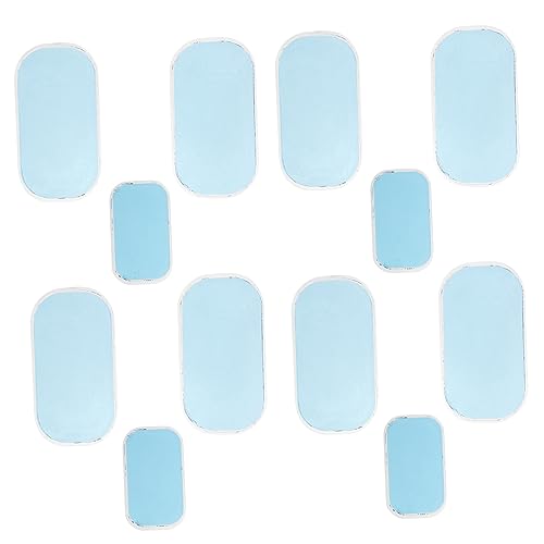 Milisten 12 Stück Hydrogel Patch Hydrogel Matten Pad Gel Blatt Trainer Gel Pads Fitness Zubehör Selbstklebende Gel Pads Indoor Fitness Zubehör Gel Pads Gesäß Gel Aufkleber Gel von Milisten