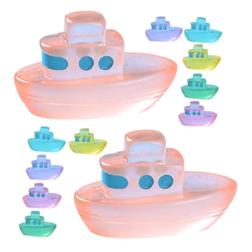 Milisten 12 Stück Teiliges Mini Boot aus Robustem Harz Leuchtende Micro Landschaft Dekofigur Vielseitig für Puppenhaus Aquarium und Garten Kreative Geschenkidee für Geburtstag und Milisten 12 Stück Teiliges Mini Boot aus Robustem Harz Leuchtende Micro Landschaft Dekofigur Vielseitig für Puppenhaus Aquarium und Garten Kreative Geschenkidee für Geburtstag und von Milisten