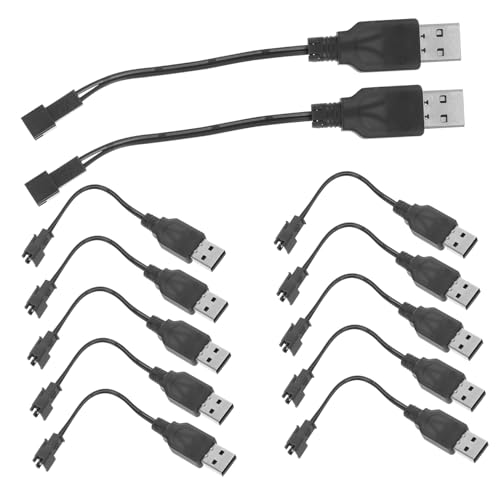 Milisten 12 Stück Teiliges USB-ladekabel Kurz für Bubble Machine und Elektrisches USB Stromversorgung Adapter Kompatibel mit Rc Autos und Wasserpistolen Milisten 12 Stück Teiliges USB-ladekabel Kurz für Bubble Machine und Elektrisches USB Stromversorgung Adapter Kompatibel mit Rc Autos und Wasserpistolen von Milisten