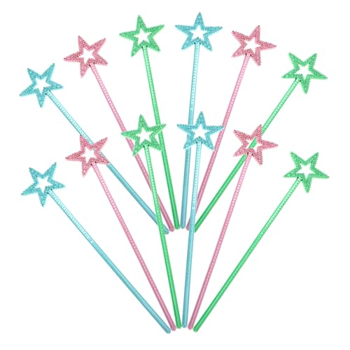 Milisten 12 Stück Teiliges Zauberstab aus Robustem Kunststoff Fünfzackiger Sternform Wiederverwendbar für Prinzessinnen und Zauberer Mottopartys Fördert Gruppenspiel und Foto Accessoires Milisten 12 Stück Teiliges Zauberstab aus Robustem Kunststoff Fünfzackiger Sternform Wiederverwendbar für Prinzessinnen und Zauberer Mottopartys Fördert Gruppenspiel und Foto Accessoires von Milisten