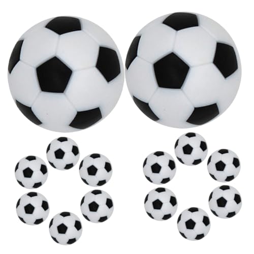 Milisten 14St Tischfußballball fußball Mini fußball Kugeln für Tischfußball Schreibtisch-Fußbälle Fußballtisch Fußballspiel Tischspielbälle Tischspiel Fußbälle die Hüften Black von Milisten