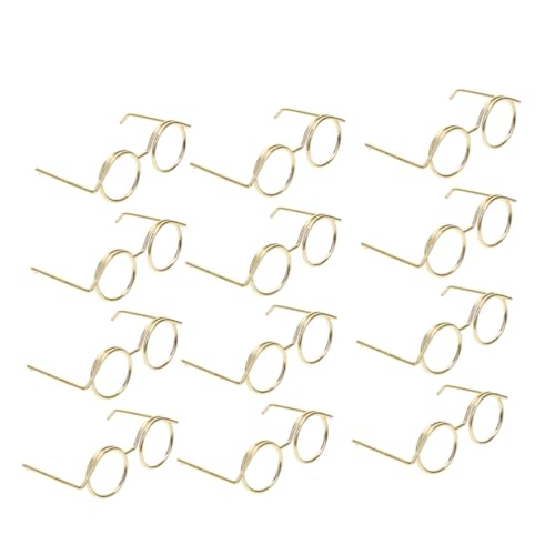 Milisten 15 Stück Teiliges Mini Puppenbrillen aus Metalldraht Runde Rahmenlose Brillen ohne Gläser Leichte Puppenaccessoires zum Ankleiden und Fotografieren als für Mädchen Milisten 15 Stück Teiliges Mini Puppenbrillen aus Metalldraht Runde Rahmenlose Brillen ohne Gläser Leichte Puppenaccessoires zum Ankleiden und Fotografieren als für Mädchen von Milisten