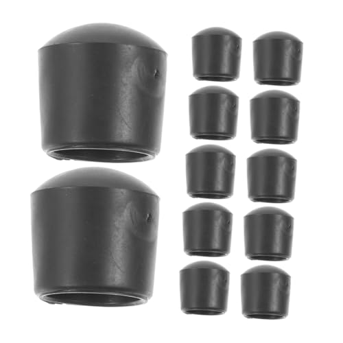 Milisten 16 Stück Fußballtischzubehör Teile für Fußballtische Austausch von Tischfußballteilen Kickerspitze Stecker Kickerstangenkappen Kickertisch Teile tauschen Kicker-Endkappen PVC Black von Milisten