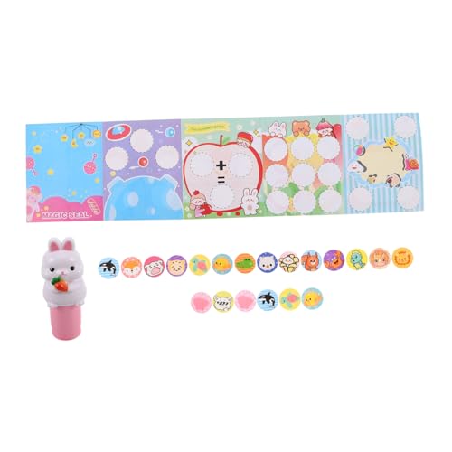 Milisten Süßes Kinder Aufkleber Stempel Spielzeug Cartoon Stempel für Jungen und Mädchen Häschenförmig Kreatives Basteln Belohnungsstempel für Kinder Milisten Süßes Kinder Aufkleber Stempel Spielzeug Cartoon Stempel für Jungen und Mädchen Häschenförmig Kreatives Basteln Belohnungsstempel für Kinder von Milisten