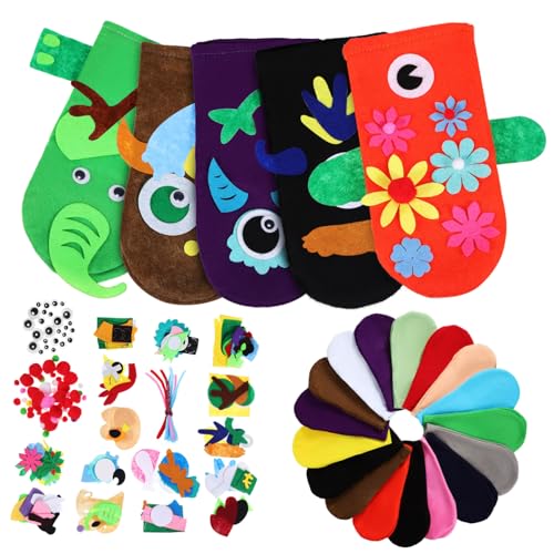 Milisten DIY Handpuppen Bastelset Aus Filz Kreative Spielzeuge Für Zubehör Für Handpuppenspiele Und Partydekoration Milisten DIY Handpuppen Bastelset Aus Filz Kreative Spielzeuge Für Zubehör Für Handpuppenspiele Und Partydekoration von Milisten