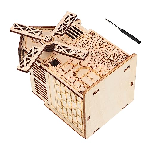 Milisten Musikspieluhr Holz 3D Puzzle Windmühle mit Motor Kreatives Kinderspielzeug Satz zur Hand Auge Koordination für Kinder Selbstgemacht Puzzle für Drinnen und Draußen Milisten Musikspieluhr Holz 3D Puzzle Windmühle mit Motor Kreatives Kinderspielzeug Satz zur Hand Auge Koordination für Kinder Selbstgemacht Puzzle für Drinnen und Draußen von Milisten