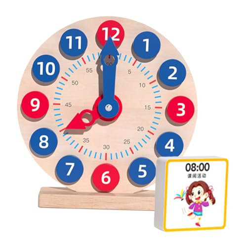 Milisten Holz Lernuhr für Kinder Kognitive Spieluhr Interaktives Spielzeug zur und Zahlenverständnis Buntes Design für Kleinkinder Lernspielzeug für Vorschulkinder Milisten Holz Lernuhr für Kinder Kognitive Spieluhr Interaktives Spielzeug zur und Zahlenverständnis Buntes Design für Kleinkinder Lernspielzeug für Vorschulkinder von Milisten
