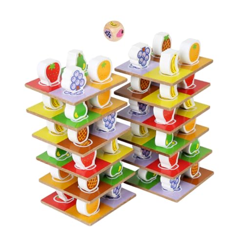 Milisten Holzspielzeug Satz für Kinder Obst Stapelspielzeug Lernspielzeug Pädagogisches Spielzeug Eltern Kind Spielzeug Milisten Holzspielzeug Satz für Kinder Obst Stapelspielzeug Lernspielzeug Pädagogisches Spielzeug Eltern Kind Spielzeug von Milisten