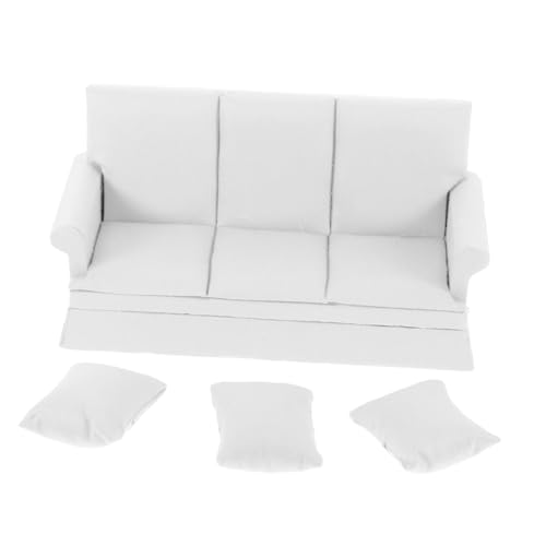 Milisten 1satz Miniatur Sofa Mit Kissen Möbel Für Dekorationszubehör Für Miniaturzimmer Für Szenen Weißes Sofa Mit Kissen Milisten 1satz Miniatur Sofa Mit Kissen Möbel Für Dekorationszubehör Für Miniaturzimmer Für Szenen Weißes Sofa Mit Kissen von Milisten