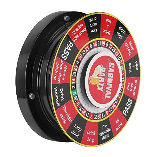 Milisten 1Stk Wein regler Roulette-Tisch Trinkspiel Drehscheibe ktv Plattenspieler Party Games partyspiele Wein Trinken Spiel Plattenspieler Spiel Roulette für Bar Elektronisches Bauteil von Milisten