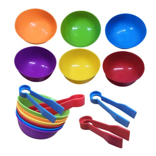 Milisten 2Sätze Farbsortierschalen für Junge Mädchen Bunte Schalen und Pinzetten für Lernspiele Geeignet zur Farberkennung und Entwicklung der Motorik Pädagogisches Spielzeug für Frühes Lernen Milisten 2Sätze Farbsortierschalen für Junge Mädchen Bunte Schalen und Pinzetten für Lernspiele Geeignet zur Farberkennung und Entwicklung der Motorik Pädagogisches Spielzeug für Frühes Lernen von Milisten