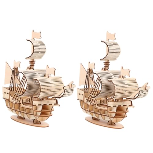 Milisten 2 Sätze Holzpuzzle Segelschiff Modellbausatz Holz Segelboot Bastelset für Erwachsene Lernspielzeug zur Hand Auge koordination und Dekoration Milisten 2 Sätze Holzpuzzle Segelschiff Modellbausatz Holz Segelboot Bastelset für Erwachsene Lernspielzeug zur Hand Auge koordination und Dekoration von Milisten
