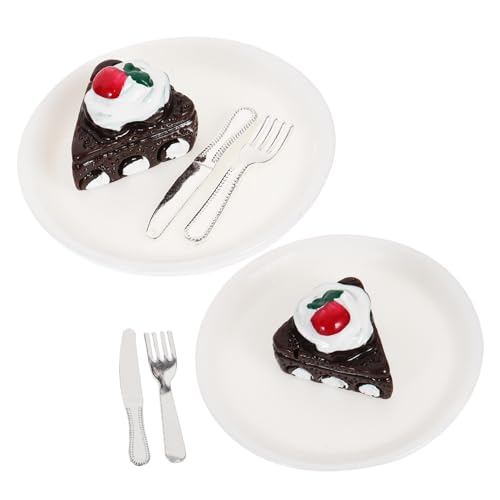 Milisten 2sätze Miniatur Dessertmodelle Mini Kuchen Geschirr Für Puppenhaus Deko Realistische Essensspielzeuge Für Ergänzung Für Mini-Haus-szenen Milisten 2sätze Miniatur Dessertmodelle Mini Kuchen Geschirr Für Puppenhaus Deko Realistische Essensspielzeuge Für Ergänzung Für Mini-Haus-szenen von Milisten