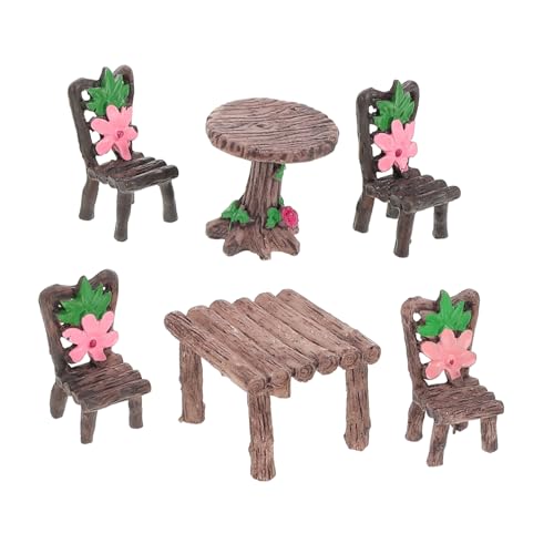 Milisten 2 Sätze Miniatur Gartenmöbel Set Resin Tisch und Stühle für Puppenhaus Miniaturmöbel Micro Landschaft Dekoration Zubehör für Outdoor und Basteln Milisten 2 Sätze Miniatur Gartenmöbel Set Resin Tisch und Stühle für Puppenhaus Miniaturmöbel Micro Landschaft Dekoration Zubehör für Outdoor und Basteln von Milisten