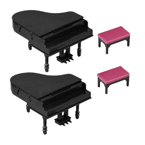 Milisten 2satz Miniatur-flügel Mit Bank Puppenhaus-musikinstrumente Dekoration Für Zuhause Partygeschenke Reisezubehör Mini-klaviermodell Simulation Eines Klaviers Kleines Klavier Für Milisten 2satz Miniatur-flügel Mit Bank Puppenhaus-musikinstrumente Dekoration Für Zuhause Partygeschenke Reisezubehör Mini-klaviermodell Simulation Eines Klaviers Kleines Klavier Für von Milisten