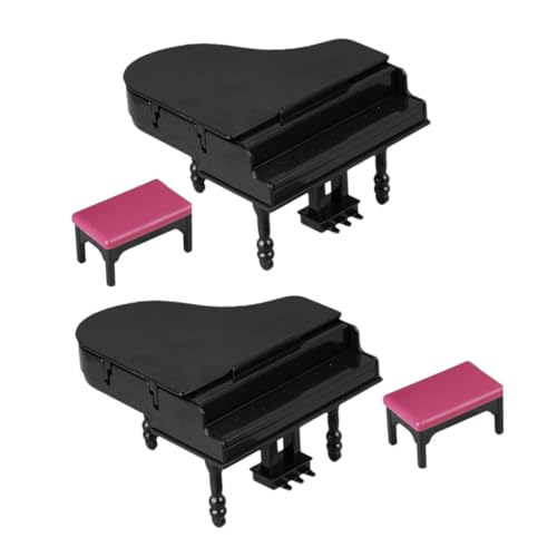 Milisten 2 Sätze Miniatur Puppenhaus Piano Set mit Hocker Teilig Detailgetreues Miniatur Musikinstrument für DIY Dekoration Elegantes Modell für Büro und Heimdekor Kreatives Partygeschenk Milisten 2 Sätze Miniatur Puppenhaus Piano Set mit Hocker Teilig Detailgetreues Miniatur Musikinstrument für DIY Dekoration Elegantes Modell für Büro und Heimdekor Kreatives Partygeschenk von Milisten