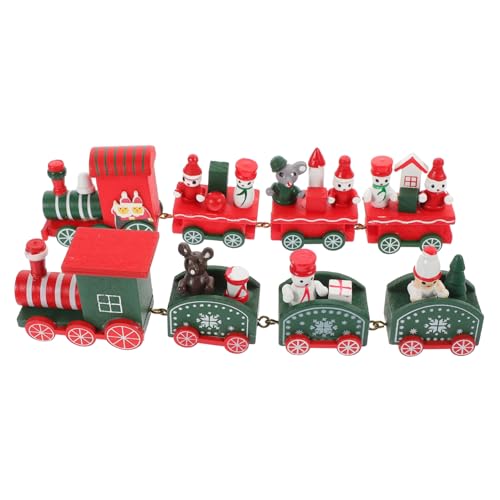 Milisten 2 Sätze Weihnachtszug Holzspielzeug Zug Dekoration Cartoon Zug Anhänger Bunte Holzeisenbahn Festliche Tischdeko für Jungen Mädchen Milisten 2 Sätze Weihnachtszug Holzspielzeug Zug Dekoration Cartoon Zug Anhänger Bunte Holzeisenbahn Festliche Tischdeko für Jungen Mädchen von Milisten