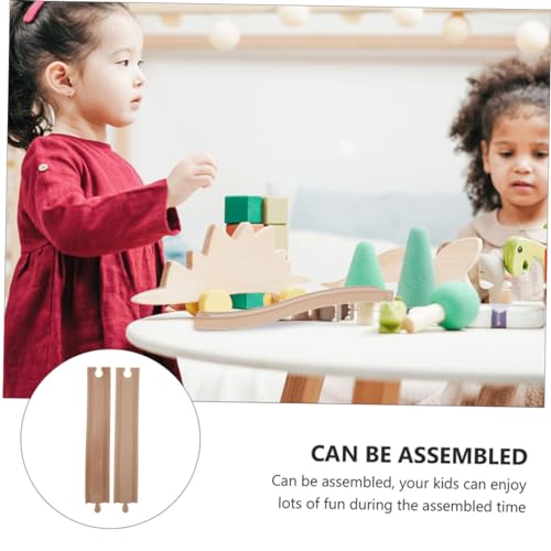 Milisten 2 Stück Holzeisenbahn Bogen Gleise Teiliges aus Sicherem Holz Einfach zu Montierende Zugschienen Erweiterung für Fördert Kreativität und Motorische Fähigkeiten bei Jungen und Milisten 2 Stück Holzeisenbahn Bogen Gleise Teiliges aus Sicherem Holz Einfach zu Montierende Zugschienen Erweiterung für Fördert Kreativität und Motorische Fähigkeiten bei Jungen und von Milisten