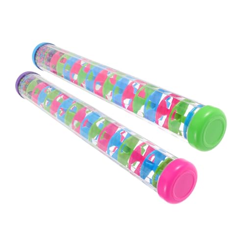 Milisten 2 Stück Orff Music -lehrwerkzeuge Regenstick Regenmusikinstrument Rainstick Toy Klingendes Musikinstrument Regenstab-babyspielzeug Regenstock Shaker Plastik Milisten 2 Stück Orff Music -lehrwerkzeuge Regenstick Regenmusikinstrument Rainstick Toy Klingendes Musikinstrument Regenstab-babyspielzeug Regenstock Shaker Plastik von Milisten