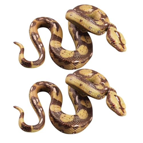 Milisten 2 Stück Simulationsschlangenmodelle: Realistische künstliche Schlangen zum Fernhalten von Vögeln – Reptilien-Tierfiguren für den naturwissenschaftlichen Unterricht, kreatives Spielen, Milisten 2 Stück Simulationsschlangenmodelle: Realistische künstliche Schlangen zum Fernhalten von Vögeln – Reptilien-Tierfiguren für den naturwissenschaftlichen Unterricht, kreatives Spielen, von Milisten