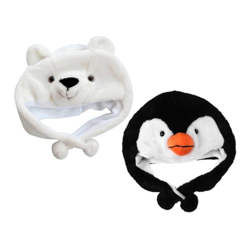 Milisten 2 Stück Teiliges Cartoon Tiermütze Pinguin Weißbär Warmes Plüsch Beanie Elastisch Für Winter Frühling Herbst Outdoor Geburtstagsfeier Milisten 2 Stück Teiliges Cartoon Tiermütze Pinguin Weißbär Warmes Plüsch Beanie Elastisch Für Winter Frühling Herbst Outdoor Geburtstagsfeier von Milisten