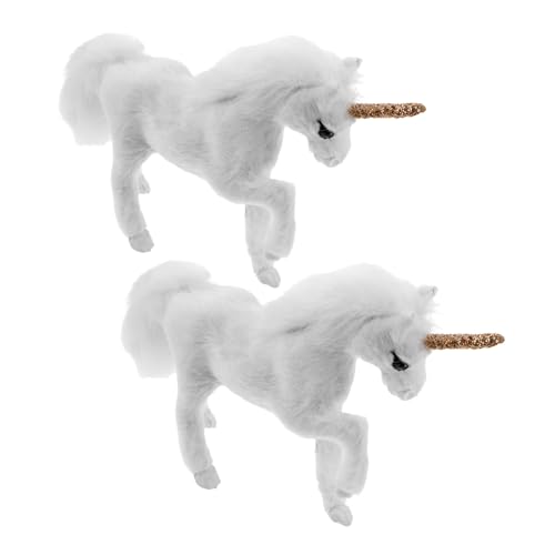 Milisten 2 Stück Teiliges Einhorn Figuren Realistische Pelzige Miniatur-Einhorn Tiere Weiche Oberfläche Detailgetreue Dekoration für Kinderzimmer Fotorequisiten und Wohnraumgestaltung Milisten 2 Stück Teiliges Einhorn Figuren Realistische Pelzige Miniatur-Einhorn Tiere Weiche Oberfläche Detailgetreue Dekoration für Kinderzimmer Fotorequisiten und Wohnraumgestaltung von Milisten