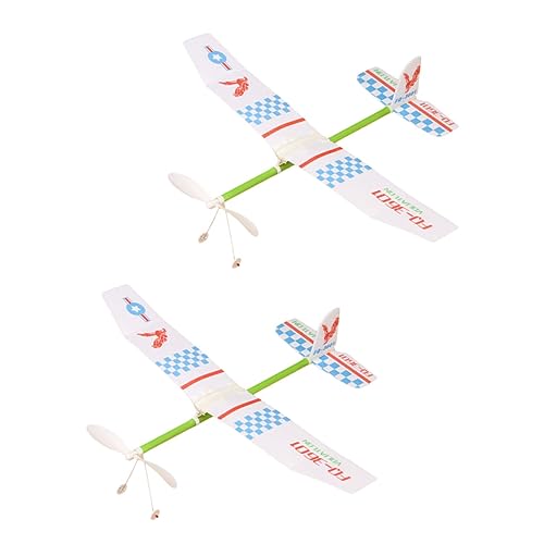 Milisten 2 Stück Teiliges Gleitflugzeug Modell aus Robustem mit Gummiantrieb Sicher und Langlebig als Lernspielzeug für Ab Jahren Gemusterte Flügel Fördert Motorische Fähigkeiten und Milisten 2 Stück Teiliges Gleitflugzeug Modell aus Robustem mit Gummiantrieb Sicher und Langlebig als Lernspielzeug für Ab Jahren Gemusterte Flügel Fördert Motorische Fähigkeiten und von Milisten