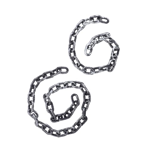 Milisten 2 Stück Teiliges Halloween Deko Ketten Realistische Gefängnis Ketten aus Leichtem Hautfreundlichem Geister Piratenmotto Milisten 2 Stück Teiliges Halloween Deko Ketten Realistische Gefängnis Ketten aus Leichtem Hautfreundlichem Geister Piratenmotto von Milisten