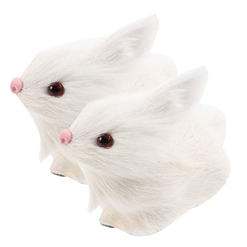 Milisten 2 Stück Teiliges Pelzige Hasenfigur Dekorativ Realistisch Geformt Langlebig Leicht zu Lagern als für Zuhause und Büro Milisten 2 Stück Teiliges Pelzige Hasenfigur Dekorativ Realistisch Geformt Langlebig Leicht zu Lagern als für Zuhause und Büro von Milisten