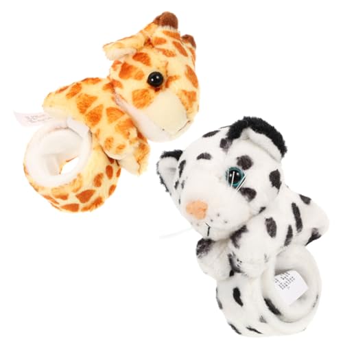 Milisten 2 Stück Teiliges Plüsch Schnapparmband für Weiches Stabiles Tierarmband mit Giraffen und Schneeleoparden Motiv Angenehmes Tragegefühl für Jungen und Mädchen Milisten 2 Stück Teiliges Plüsch Schnapparmband für Weiches Stabiles Tierarmband mit Giraffen und Schneeleoparden Motiv Angenehmes Tragegefühl für Jungen und Mädchen von Milisten