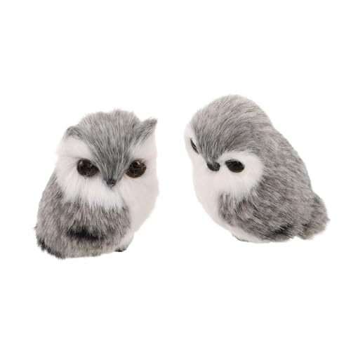 Milisten 2 Stück Teiliges Realistischer Plüsch Eulen Weiches Kuscheltier mit Naturgetreuem Design Vielseitig als Geburtstagsgeschenk und Wohnaccessoire für Erwachsene Graue Farbvariante Milisten 2 Stück Teiliges Realistischer Plüsch Eulen Weiches Kuscheltier mit Naturgetreuem Design Vielseitig als Geburtstagsgeschenk und Wohnaccessoire für Erwachsene Graue Farbvariante von Milisten
