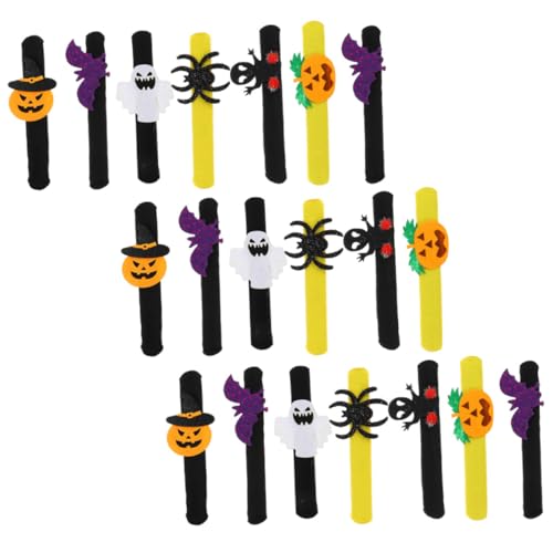 Milisten 20 Stück Teiliges Halloween Slap Armband Dekorative Klatscharmbänder mit Glatten Kanten Leichtes Partyzubehör für Erwachsene Einfach Anzulegen für Halloween Feiern und Milisten 20 Stück Teiliges Halloween Slap Armband Dekorative Klatscharmbänder mit Glatten Kanten Leichtes Partyzubehör für Erwachsene Einfach Anzulegen für Halloween Feiern und von Milisten