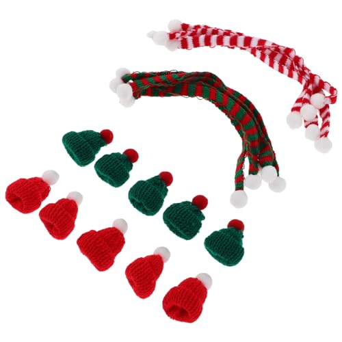 Milisten 20 Stück Teiliges Mini Weihnachtsmützen Set mit Schals Mini Santa Hüte in Rot und Grün Vielseitige Weihnachtsdekoration für Weinflaschen Puppenhaus DIY Basteln Festliche Tischdeko Milisten 20 Stück Teiliges Mini Weihnachtsmützen Set mit Schals Mini Santa Hüte in Rot und Grün Vielseitige Weihnachtsdekoration für Weinflaschen Puppenhaus DIY Basteln Festliche Tischdeko von Milisten