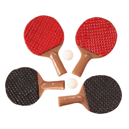 Milisten 2sätze Miniatur Tischtennis-Set Für Puppenhaus Tischtennisschläger Und Ball Hochpräzise Miniaturmodelle Zubehör Für Kreatives Dekorieren Und Sammeln Milisten 2sätze Miniatur Tischtennis-Set Für Puppenhaus Tischtennisschläger Und Ball Hochpräzise Miniaturmodelle Zubehör Für Kreatives Dekorieren Und Sammeln von Milisten