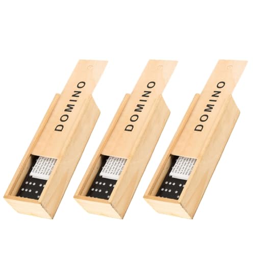 Milisten 3 Sätze Holz Domino Spiel Set Schwarze Spielsteine Lernspielzeug für Ab Jahren mit Aufbewahrungsbox Geeignet für Drinnen und Draußen als BAU Stapelspielzeug Milisten 3 Sätze Holz Domino Spiel Set Schwarze Spielsteine Lernspielzeug für Ab Jahren mit Aufbewahrungsbox Geeignet für Drinnen und Draußen als BAU Stapelspielzeug von Milisten